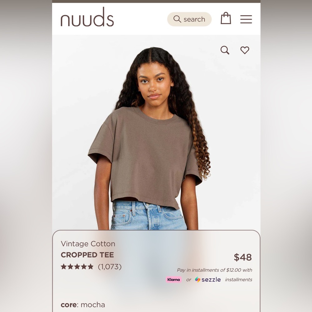 Nuuds- Cropped T-Shirt